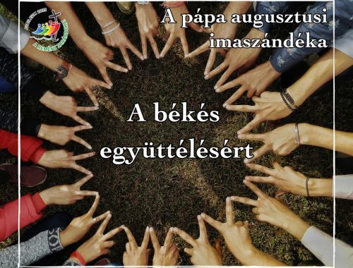A pápa augusztusi imaszándéka