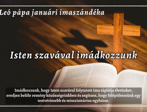 Leó pápa januári imaszándéka: Isten Igéjével való imádkozásért