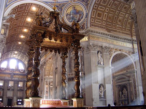 A baldachin, Bernini műve