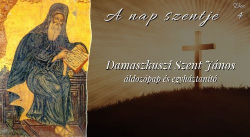 Damaszkuszi Szent János áldozópap és egyháztanító