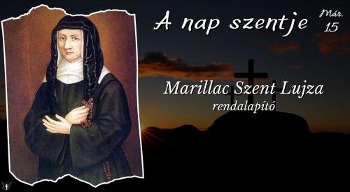 Marillac Szent Lujza rendalapító
