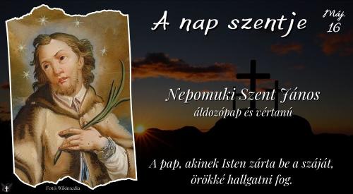 Nepomuki Szent János áldozópap és vértanú