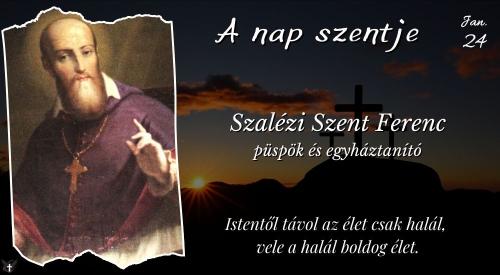 Szalézi Szent Ferenc püspök és egyháztanító