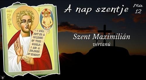 Szent Maximilián vértanú